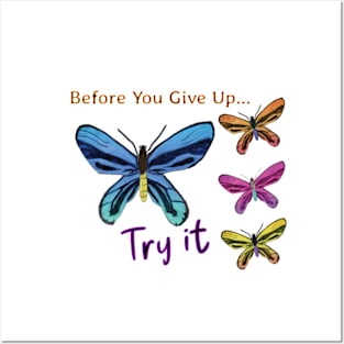 Butterfly Awakening Type Motivation Posters and Art